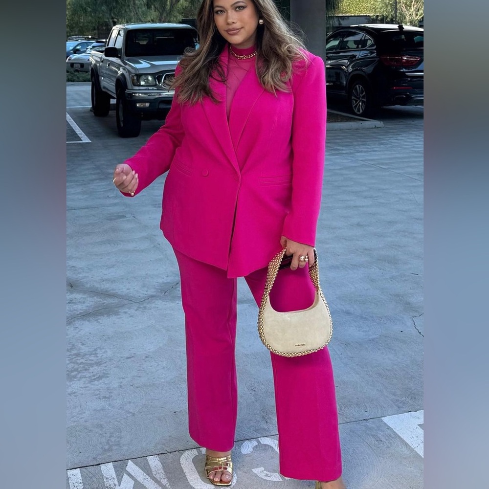 Pink suit jacket and pant size 14